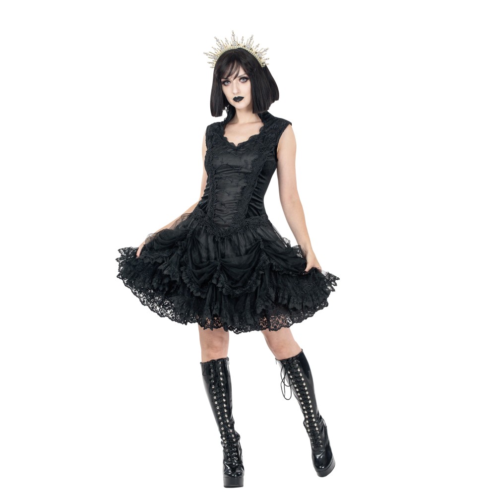 Sinister - 1229 Mini robe - Noir